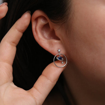 Saturn moon earrings-3