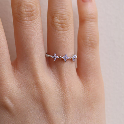 Moonstone daisy ring-4