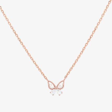 Moonstone butterfly necklace-5