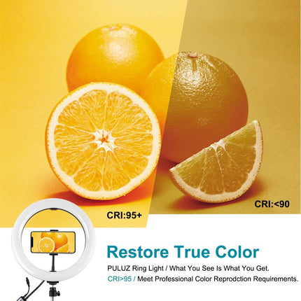 NNEIDS 10.2 Curved Rgbw Led Ring Light Kit With Tripod Dual Phone Brackets Remote And Clamp-1