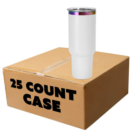 40oz Rainbow-Plated Tumbler
