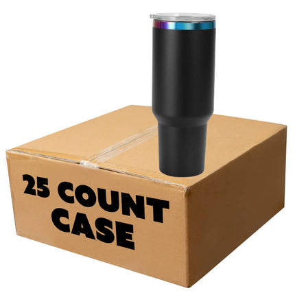 40oz Rainbow-Plated Tumbler