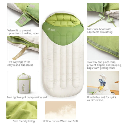 2kg Large Winter Sleeping Bag 120cm White-1