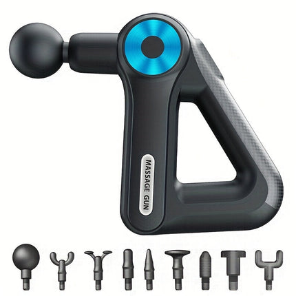 9-Speed Rechargeable Fascia Massage Gun with 9 Heads-0