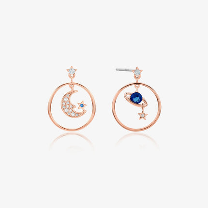 Saturn moon earrings-6