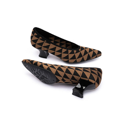 French Chic Pointed Toe Low Heels-2