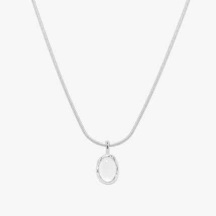 White moonstone necklace-0