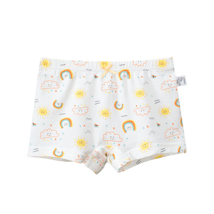 Girls’ Cartoon Printed Boxer Shorts Breathable Underwear Set-1