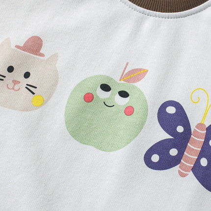 Summer Baby Kids Girls Cartoon Top And Dots Shorts Casual Clothing Set-3