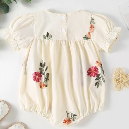 Summer Baby Kids Girls Floral Pattern Sleeveless Strap Top Dress And Bloomers Clothing Set/ Onesies-4