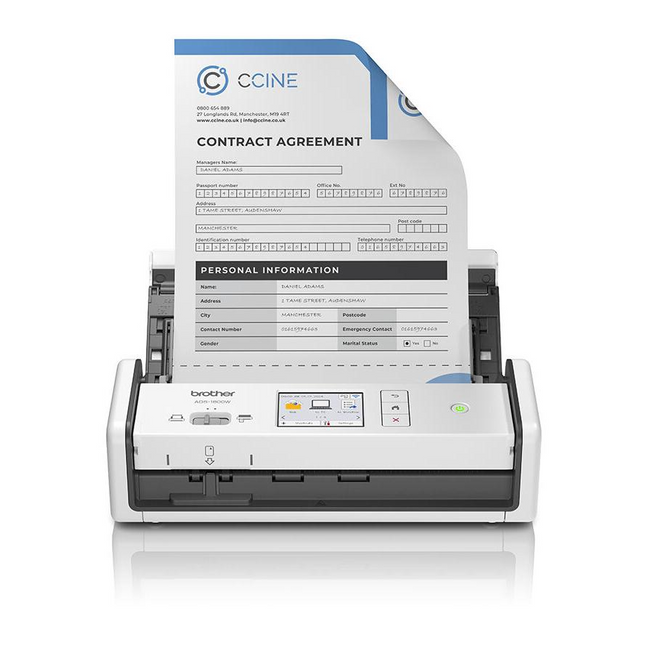 Brother ADS-1800W ADF szkenner 1200 x 1200 DPI A4 Fehér (ADS1800WUN1)-0