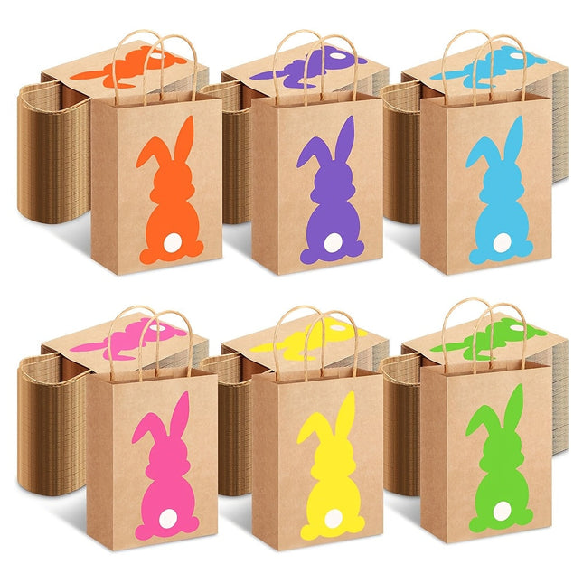 Easter Bunny Kraft Paper Gift Bags (24-Pack)-0