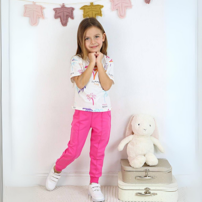 Kissing Palms Girls Jogger Set-4