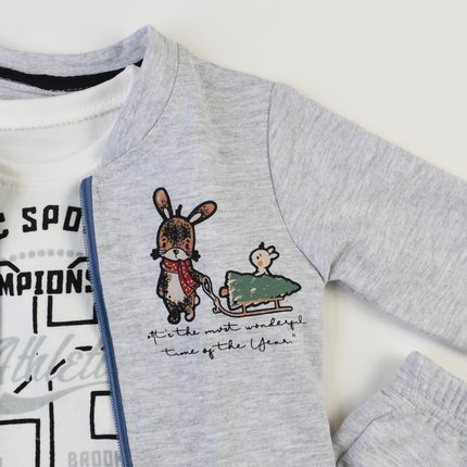 Campus League Cotton Joggers Set-2