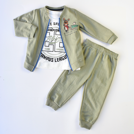 Campus League Cotton Joggers Set-0