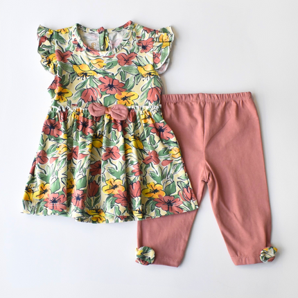 Wildflower Heart Girls Casual Set-0