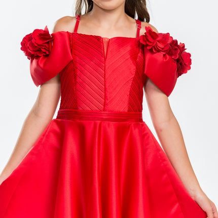 Miss playful red dress for teens-1