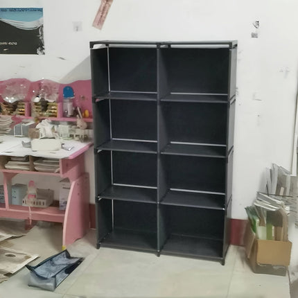 Bookshelf Durable Metal & Plastic (8-Tier)-2