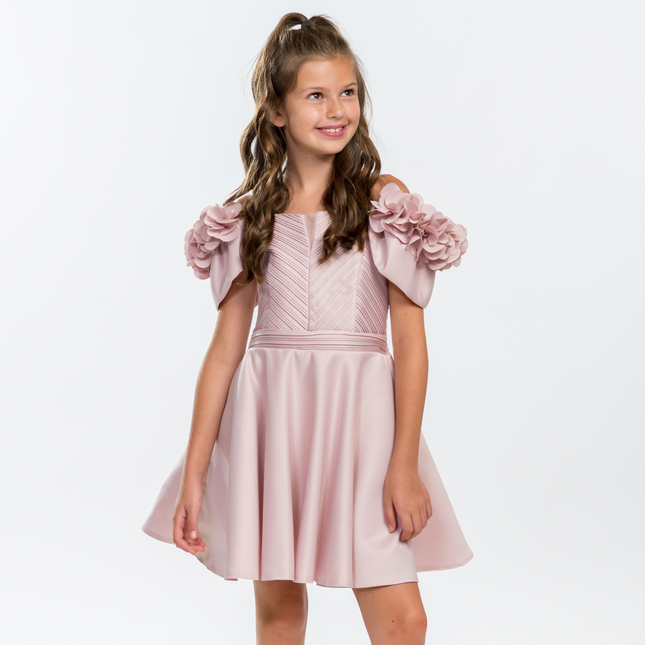 Miss playful red dress for teens-3