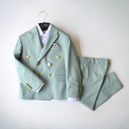 Golden Buttons Boys Suit-2