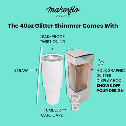 40oz Shimmer Sublimation Tumbler