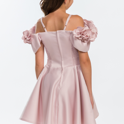 Miss playful red dress for teens-4