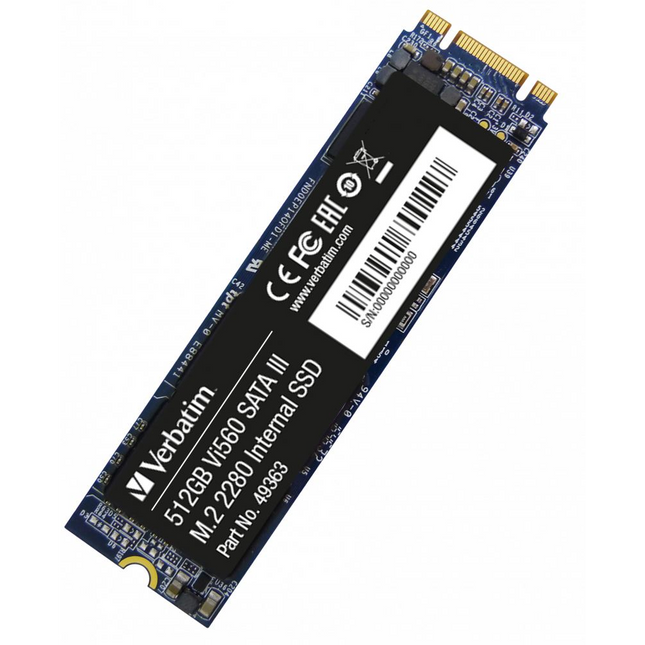 512GB Verbatim M.2 Vi560 SSD meghajtó (49363) (Verbatim 49363)-0