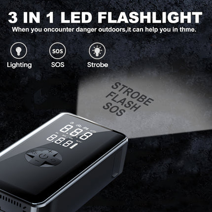 Car Battery Starter Kit with Air Compressor (7-in-1)-2