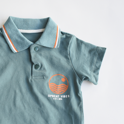 Upbeat Vibes Boys Polo Set-3