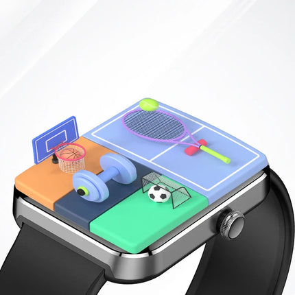 Fit G06 Smartwatch BT Calling Waterproof Fitness Tracker (Black)-2