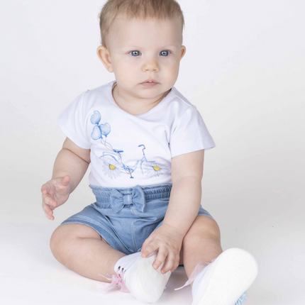 Blue Daisy Girls Casual Set-0