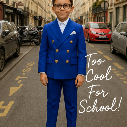 Golden Buttons Boys Suit-4