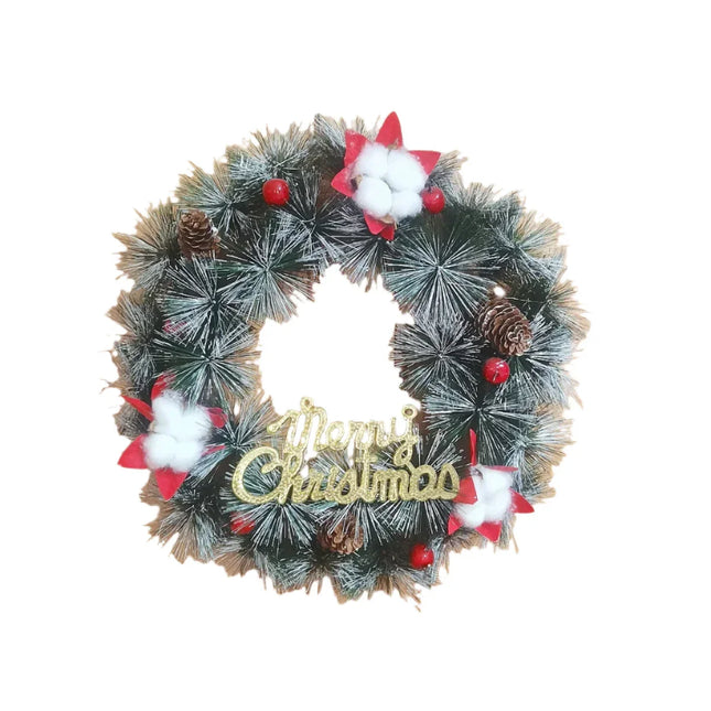 Artificial Christmas Wreath Pine Needle Wall Decoration-0