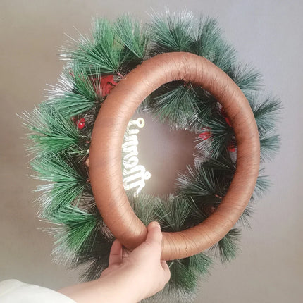 Artificial Christmas Wreath Pine Needle Wall Decoration-4