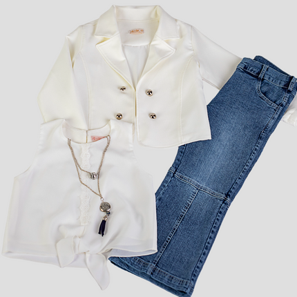 Red Wine Girls Casual Set-1