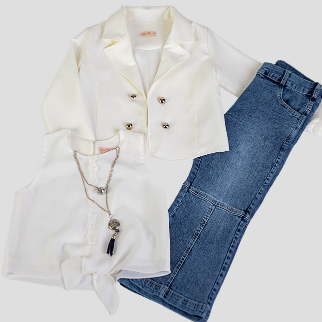 Red Wine Girls Casual Set-1