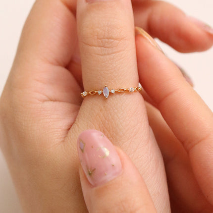 Moonstone Cubic Relay Ring-3