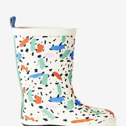 Dinossi - Konfeti Baskılı Kız Çocuk Yağmur Çizmesi-1