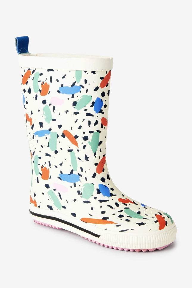 Dinossi - Konfeti Baskılı Kız Çocuk Yağmur Çizmesi-0
