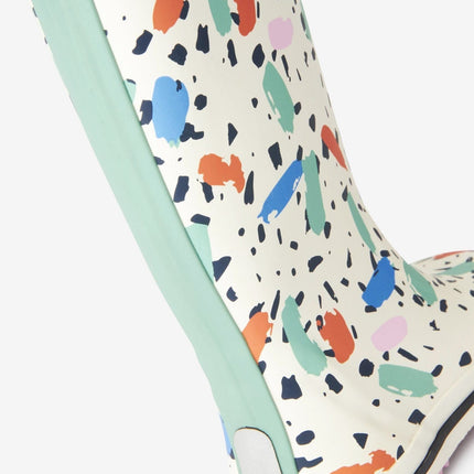 Dinossi - Konfeti Baskılı Kız Çocuk Yağmur Çizmesi-2