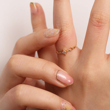 Moon and star ring-2