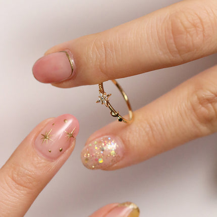 Moon and star ring-1