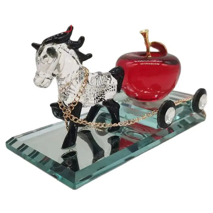 Crystal Perfume Seat Car Decoration Horse-0