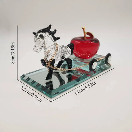 Crystal Perfume Seat Car Decoration Horse-1
