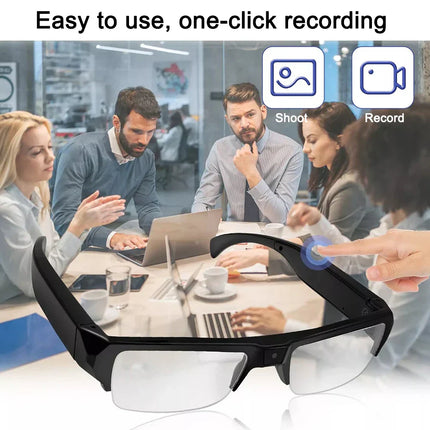 1080P HD Mini Camera Glasses Wearable DVR Video Recorder Black-4