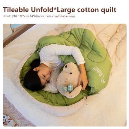 2kg Large Winter Sleeping Bag 120cm White-2