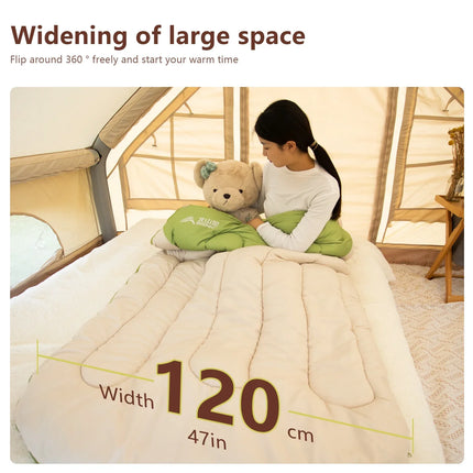 2kg Large Winter Sleeping Bag 120cm White-4