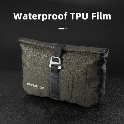 5–6L Waterproof Handlebar Bike Bag Front Frame Trun Grey-3