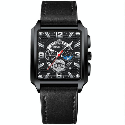 NNEDSZ Vintage Square Men Quartz Watch With Multifunction And Luminous Display-1