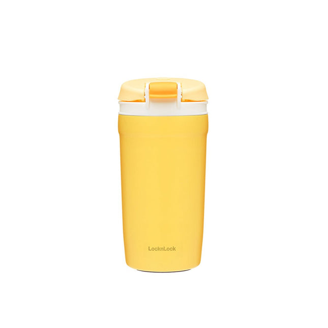 Ease Onetouch 430ml Yellow Insulated Travel Coffee Mug-0